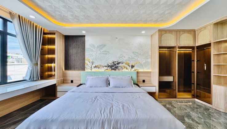 SIÊU PHẨM SMART HOME 5 TẦNG,  GÒ VẤ, CÓ THANG MÁY, XE HƠI NGỦ TRONG NHÀ. NHÀ MỚI ĐẸP KHÔNG TỲ VÉT. GIÁ CHỈ NHỈNH 10 TỶ